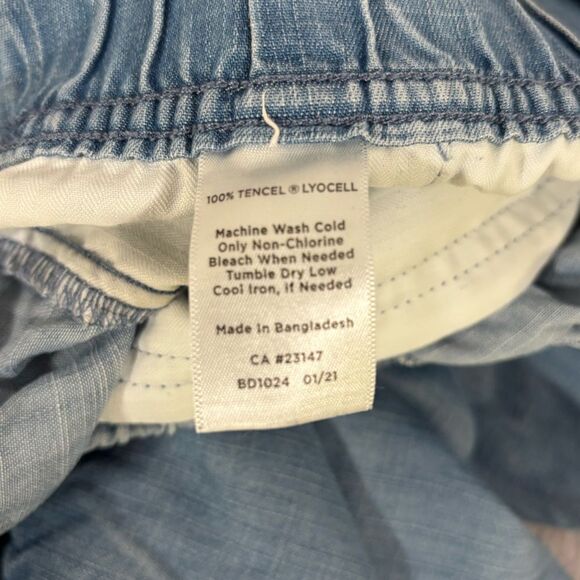 Talbots Tencel Blue Chambray Weekend Wash Casual Soft Comfy Joggers Size L - Picture 14 of 16